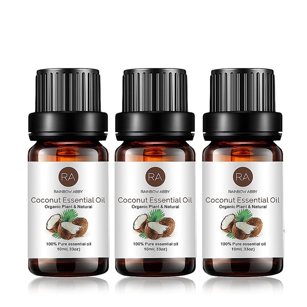 3 Pack Coconut Essential Oil Pure Undiluted Coconut Oil 3x10 ML