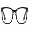 Reducblu Square Reading Glasses for Women - Oversized Readers Ladies - Black Frame +0.00