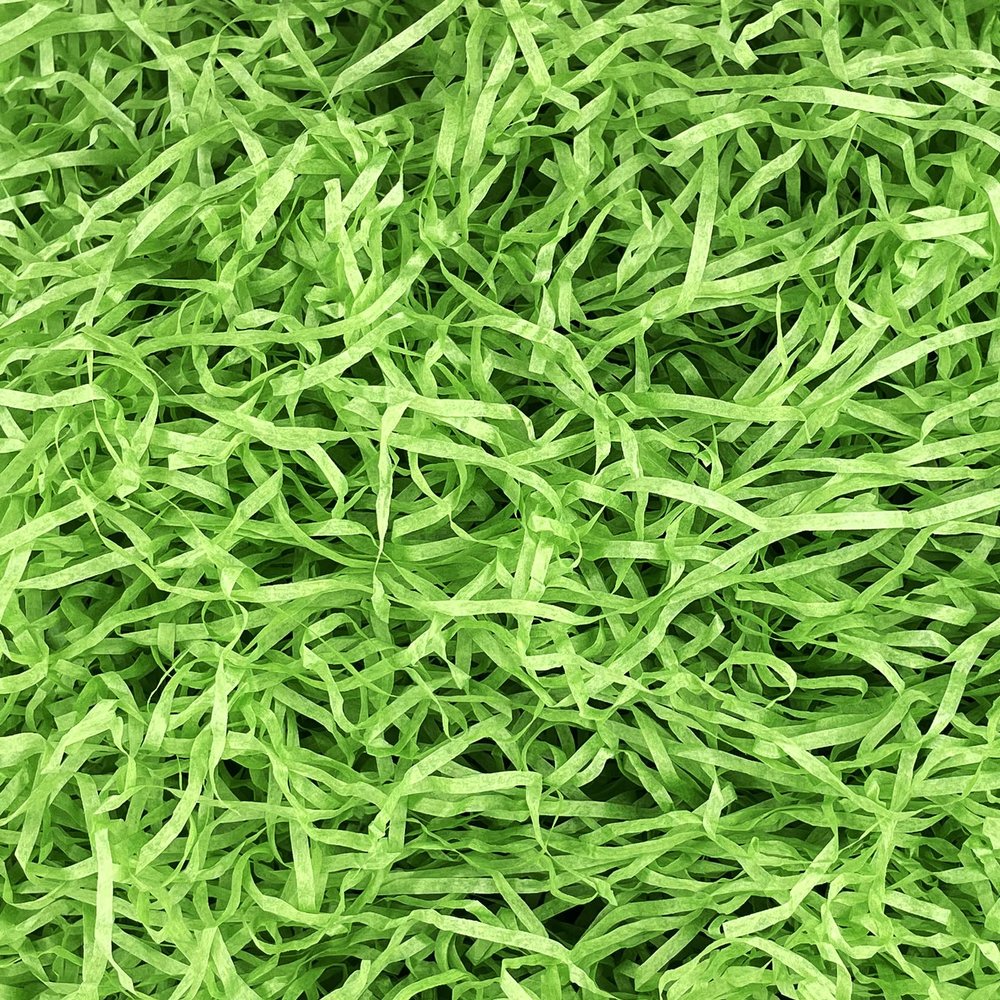 Asekonc 1/2 LB Easter Green Grass Green Raffia Grass Super Large Pack Recyclable Paper Shred for Easter Basket Filler Creative Eggs Decor Filler Gift Wrapping