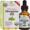 Island Nutrition, Oregano Oil Organic Liquid Drops - 100% Pure & Undiluted - USDA-Certified Organic (1 oz) 75% Carvacrol - Grown in Spain - Immune Support Supplement with Oil of Oregano. view 1