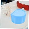 EXCEART Case with Strainer Dentures Box Brush Retainer Case for Travel Retainer Cleaning Case (Blue) view 3