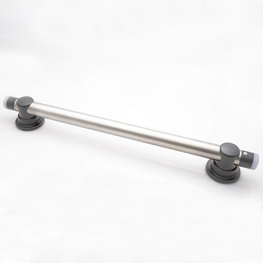 Lighted Smartbar Brushed Stainless Steel Bar with Slate Mounts and Lens Bar Caps. Includes 2 Fastener Kits for Wood Studs FK1001 (32 inch)