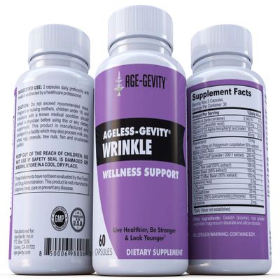 Ageless-Gevity Wrinkle Wellness Support Supplements