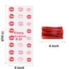 100 Pcs Valentine Cellophane Cookie Bags Goodie Candy Treat Bag with Twist Ties for Valentine's Day Party Supplies (Style C) view 2