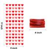 100 Pcs Valentine Cellophane Cookie Bags Goodie Candy Treat Bag with Twist Ties for Valentine's Day Party Supplies (Style B) view 2
