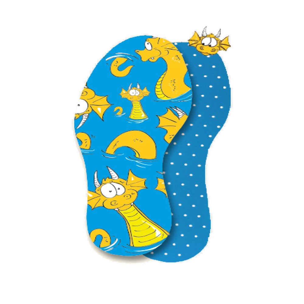 Pedag Soft | Fabric Covered Latex Foam Insoles | Lemon Scented | Children Size US 2L/3L-EU 32/33 | 1 Pair