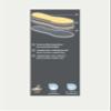 Pedag Soft | Fabric Covered Latex Foam Insoles | Lemon Scented | Children Size US 2L/3L-EU 32/33 | 1 Pair view 4