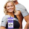 ZENKEYZ Shoulder Brace for Men and Women - Gray, S/M - Adjustable Neoprene Compression Sleeve with Cold Therapy Pocket - One-Handed Application Support for Physical Recovery and Joint Stability - Ambidextrous Fit view 1