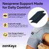 ZENKEYZ Shoulder Brace for Men and Women - Gray, S/M - Adjustable Neoprene Compression Sleeve with Cold Therapy Pocket - One-Handed Application Support for Physical Recovery and Joint Stability - Ambidextrous Fit view 3