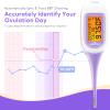 Easy@Home Smart Basal Thermometer, Large Screen and Backlit, Period Tracker with Premom (iOS & Android) - Auto BBT Sync, Charting, Coverline, Accurate Fertility Prediction EBT-300 Purple view 4