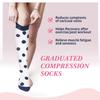 Sooverki Compression Socks for Women & Men 6 Pairs is Best Supportive Knee High Stockings for Flying Work Hiking Running Athletic Plantar Fasciitis Relief Fun Cute White Black Wide Calf Nurse Gifts view 4