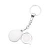 15X Keychain Magnifying Glass Loupe Portable Folding Pocket Magnifier Mini Metal Keyring Loop Magnifying Eye Glass Len Reading Magnifier for Small Prints Map Craft Coin Jewelry Gem view 1
