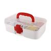 Cello Medico Small First Aid Box | BPA-Free Emergency Indoor Outdoor Medical Utility Cabinet Organizer | Light Weight & Portable Handle | Plastic Medical Box | Transparent view 3