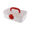 Cello Medico Small First Aid Box | BPA-Free Emergency Indoor Outdoor Medical Utility Cabinet Organizer | Light Weight & Portable Handle | Plastic Medical Box | Transparent view 4
