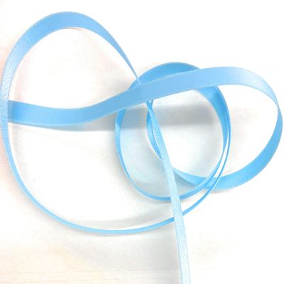 1/4 inch Double Faced Nylon Satin Ribbon -Sapphire Blue Ribbon-50 Yard Spool, Made in Japan Perfect for Wedding Decor, Wreath, Baby Shower,Gift Package Wrapping Etc.