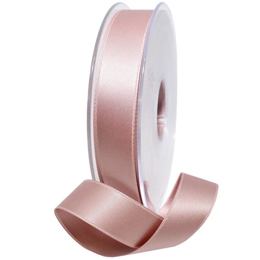 Morex Ribbon DF Swiss Satin Ribbon, Misty Rose, 5/8 inch by 27 Yards