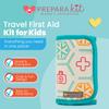 PreparaKit Travel First Aid Kit for Kids - Mini Car, Purse, Backpack, or Diaper Bag 75 Piece Medicine Includes All Essential Medical Supplies TSA-Approved (Teal) view 2