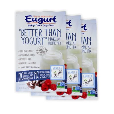 "Better Than Yogurt" Make At Home Mix (Dairy and Soy Free!) (Vanilla, 3-Pack)