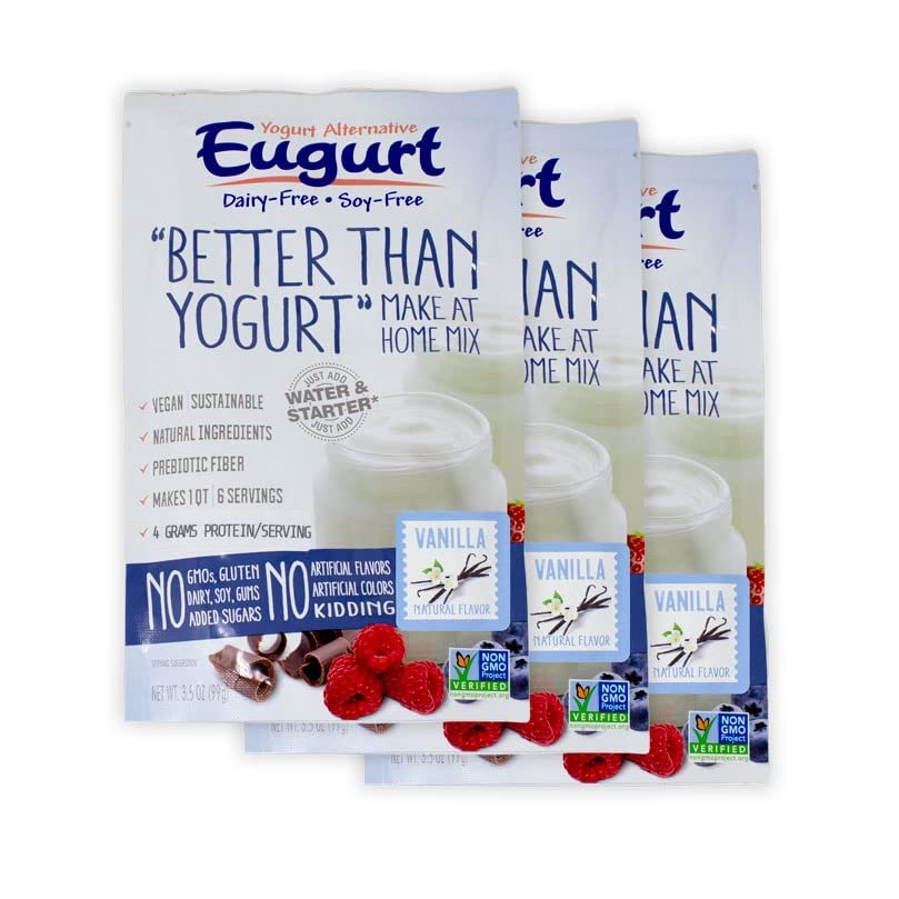 "Better Than Yogurt" Make At Home Mix (Dairy and Soy Free!) (Vanilla, 3-Pack)