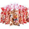 Blulu Valentines Treat Bags 180 Pcs Valentine Candy Cellphone Bag 4 Styles Plastic Heart Cookie Bags Gift with 200 Pieces Twist Ties for Party Supplies view 1