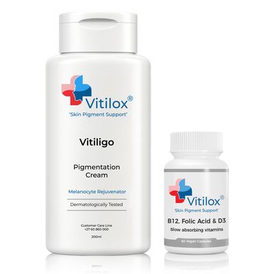 Vitilox Vitiligo Rejuvenating Cream and Vitamins
