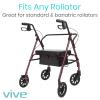 Vive Rollator Accessories Bag - Under Seat Rollator Walker Basket for Seniors - Extra Large - Underseat Pouch Tote for Rolling Walkers - with Reinforced Liner to Prevent Sagging view 3