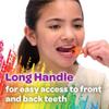 GUM Crayola Twistables Kids Flossers with Fluoride - Designed for Little Hands - Three Fun Fruit Flavors - Easy to Use Kids Floss Picks for Children Ages 3+, 75 Count view 3