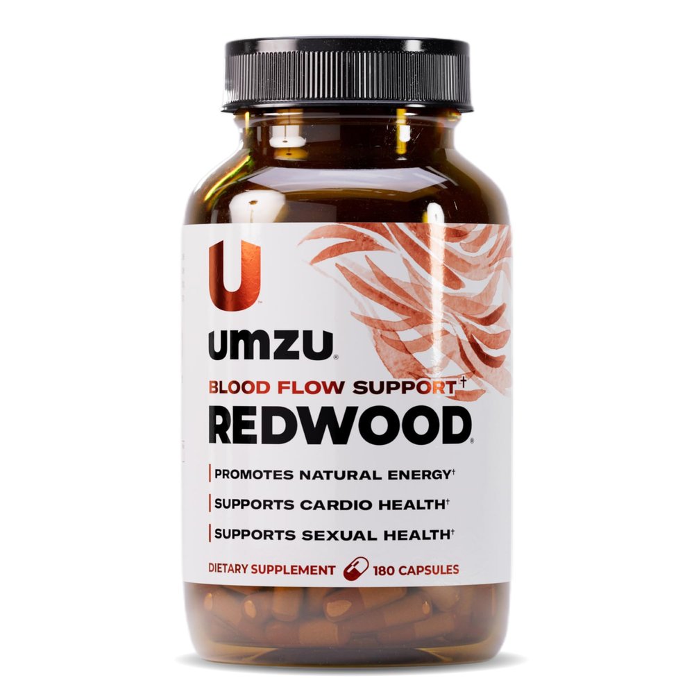 UMZU Redwood Nitric Oxide Booster, (30 Day Supply)  Vitamin C, Garlic & Horse Chestnut  Healthy Circulation & Endurance  Daily Cardiovascular Support Nitric Oxide Supplement Blood Flow Supplement