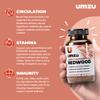 UMZU Redwood Nitric Oxide Booster, (30 Day Supply)  Vitamin C, Garlic & Horse Chestnut  Healthy Circulation & Endurance  Daily Cardiovascular Support Nitric Oxide Supplement Blood Flow Supplement view 2
