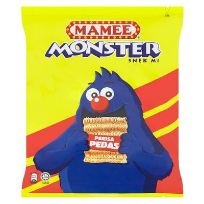 Mamee Monster Family Pack Snack Noodles 25g (Spicy, 80 Packs)