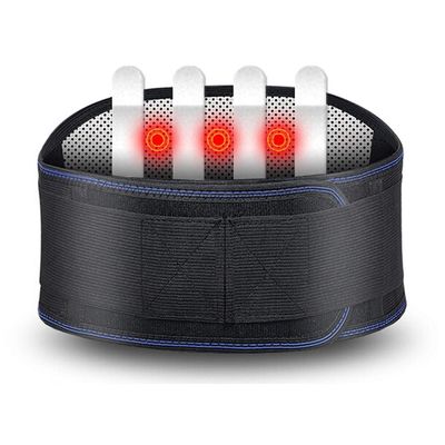 ZFF Lumbar Brace Lower Back Support Belt Adjustable Straps Waist and Abdomen Heating for Women and Men Pain Relief (Size : M)