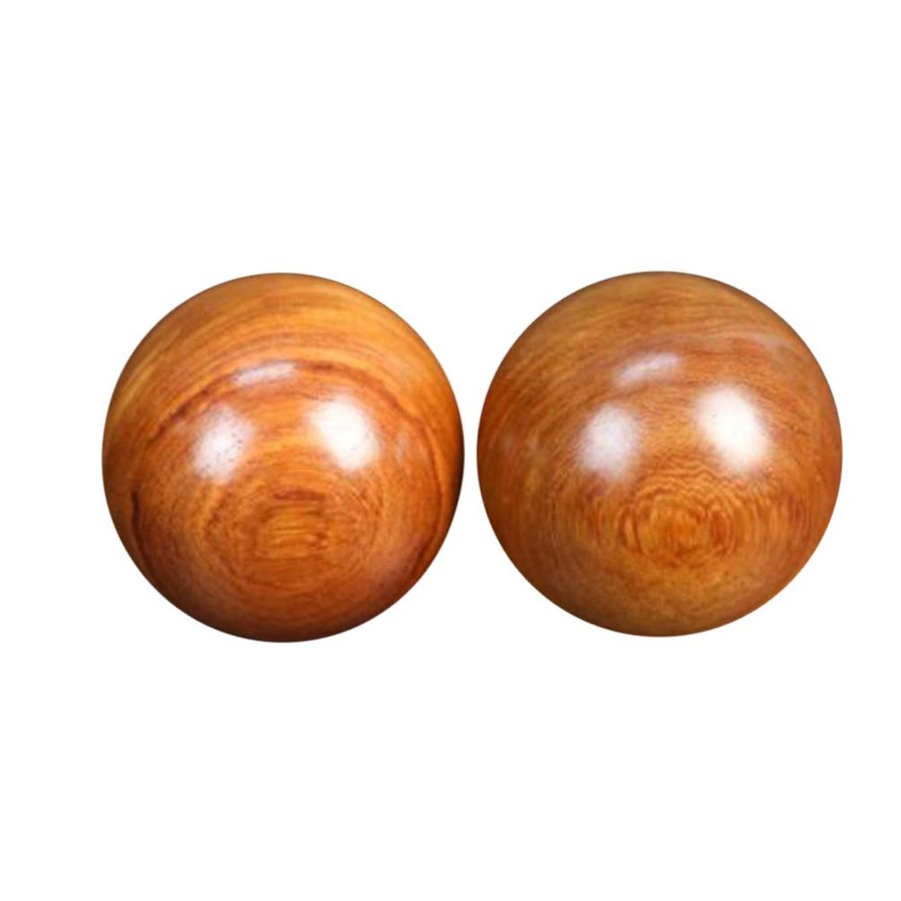Exceart Hand Exercise Balls Natural for Health Especially for Elders. Roller Ball Massager
