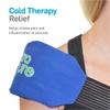 NatraCure Universal Cold Pack Ice Wrap - Cold Ice Pack w/Strap for Injuries - Reusable Cold Ice Pack for Shoulder, Neck, Head, Ankle, Leg, Foot, Hand, Wrist, Arm, Elbows & Ice Wrap for Knees - 2 PK view 2