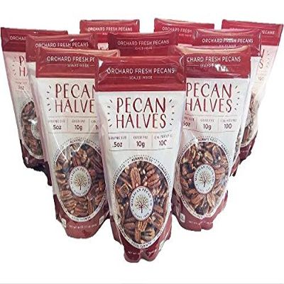 Orchard Fresh Raw Pecan Halves 10-Pound | Millican Pecan since 1888 | San Saba, Texas
