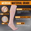 Doc Miller, Open Toe Compression Socks, 8-15 mmHg, Toeless, Support Circulation, Shin Splints, Calf Recovery, Varicose, Knee High, Medical Grade, Skin/Nude Socks, Small Size for Men & Women, Pair view 3