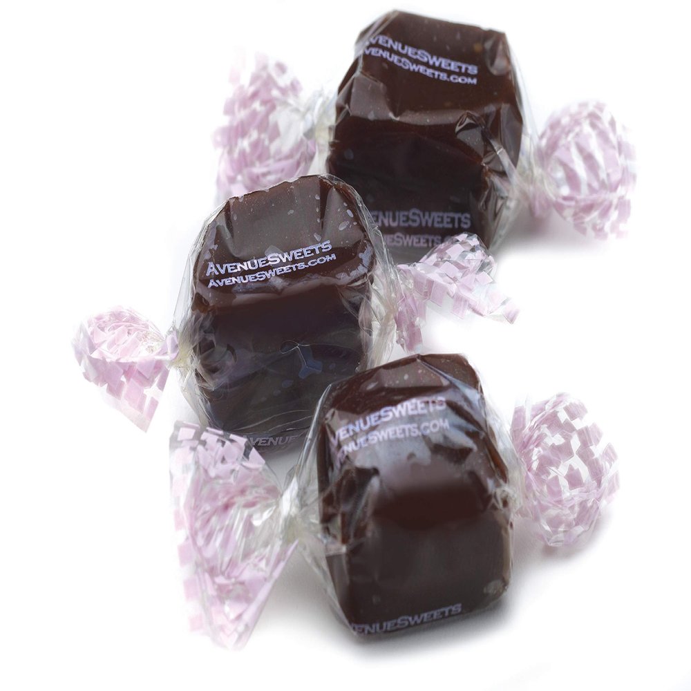 AvenueSweets - Handcrafted Individually Wrapped Soft Caramels - 1 lb Box (Chocolate)