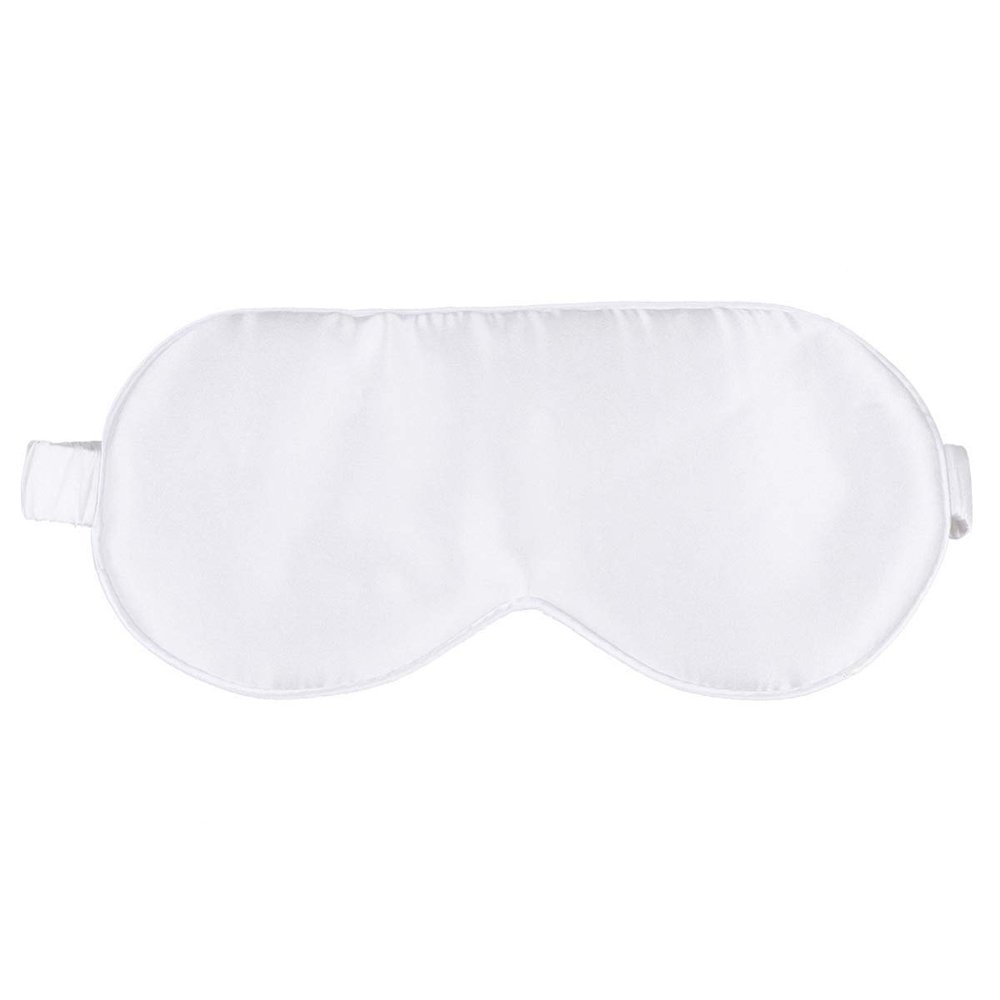 EXCEART 1pc Silk Sleep Mask for Women Men Blackout Satin Eye Mask Nose Bridge Comfortable Blindfold for Travel Hotel