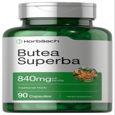 Horbach Butea Superba Root 840mg | 90 Capsules | Male Performance | Non GMO, Gluten Free Supplement