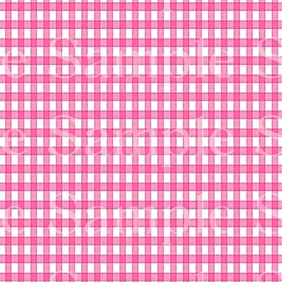 1/2 Sheet - Pink Plaid Birthday - D24529 - 2D Edible Cake Cupcake Party Topper