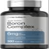 Horbach Triple Boron Complex 6 mg Supplement | 300 Tablets | for Men and Women | Vegetarian, Non-GMO & Gluten Free | Triple Action Boron Citrate, Boron Glycinate, Boron Asparate view 1