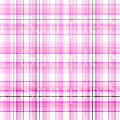 1/4 Sheet - Pink Plaid Birthday - D24528 - 2D Edible Cake Cupcake Party Topper