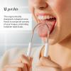 Boka Tongue Scraper for Adults & Kids with Case - Stainless Steel Tongue Cleaner w/Linen Travel Pouch - Scrubber to Remove Tongue Buildup and Freshens Breath (Pack of 1) view 4