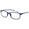 OPULIZE ICE Reading glasses for Women Men,Scratch Resistant Rectangular frame with Spring Hinges, Crystal Dark Blue,Crystal Dark Red +2 (Pack of 2) view 2