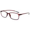 OPULIZE ICE Reading glasses for Women Men,Scratch Resistant Rectangular frame with Spring Hinges, Crystal Dark Blue,Crystal Dark Red +2 (Pack of 2) view 4