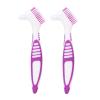 FILFEEL Denture Brush, 2pcs/Set, Specially Designed to Thorough Cleaning Dentures & Bridges view 1