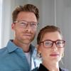 OPULIZE INK Reading Glasses - Value 4 Pack - Large Rectangular Frame - Spring Hinges - Scratch Resistant - Black Grey - Mens Womens +2.50 view 3