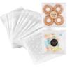 YunKo 200PACK Self Sealing Cellophane Bags Clear Cookie Bags for Gift Giving Treat bag for Packaging Cookies, Candy, Gifts(White Polka Dot, 5.5x5.5Inches) view 1