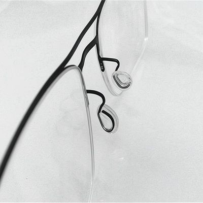 Push in Eyeglass Nose Pads,2 Pairs Snap in Glasses Replacement Nose Piece,Soft Silicone Nose Bridge Pads Clear Anti-Slip Nose Guard