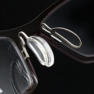 5 Pairs Push in Glasses Nose Pads,BEHLINE Nose Pieces Replacement for Women TF5392 Optical Eyeglasses Frames,Soft Silicone Snap in/Press in Eyewear Nose Guard,Clear Anti Slip Nose Bridge Eye Pads