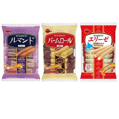 Bourbon Assortment 3.0oz 3Types Japanese Confection Bourbon Ninjapo